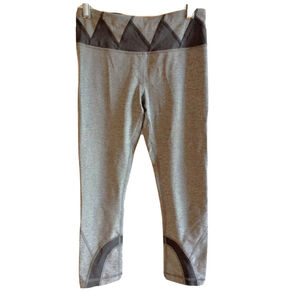Lululemon Size 4 Run Inspire Crop ll Gray Leggings